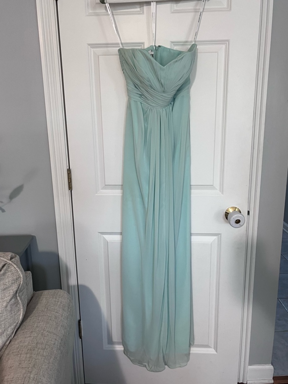 David’s Bridal formal dress,strapless, floor length, sz 4